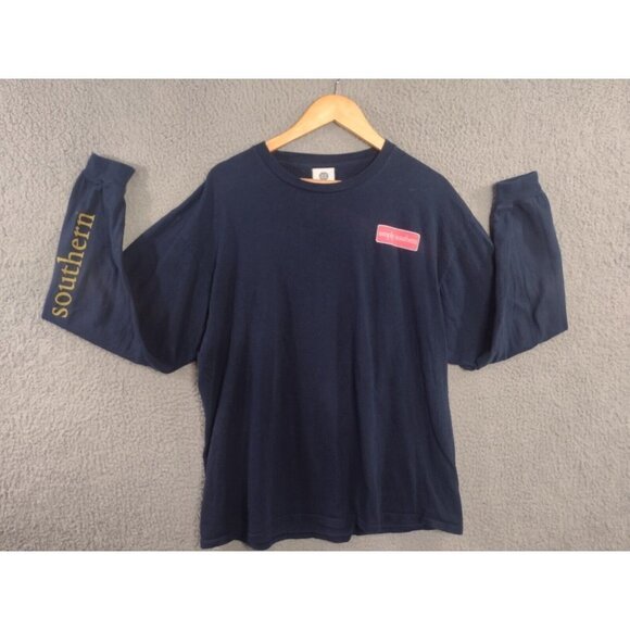 Simply Southern T-Shirt Small Elephant Long Sleeve Blue Pink Love Casual - Picture 2 of 10